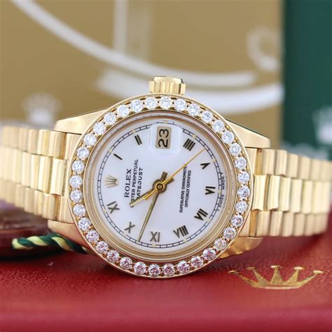 women's gold rolex presidential|ladies 26mm rolex datejust president.